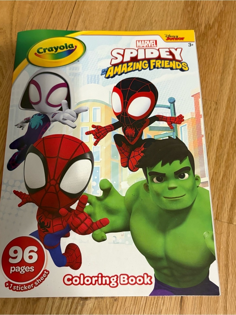 Crayola Spidey and His Amazing Friends Coloring Book NEW Hulk Spiderman